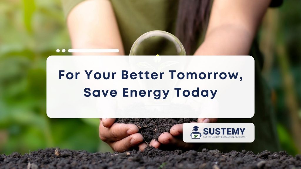 Infographic of energy efficiency slogan