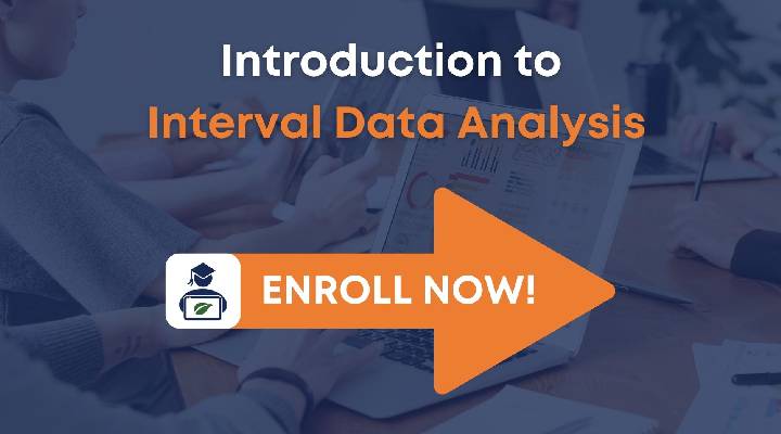 Arrow to the right pointing to interval data analysis course