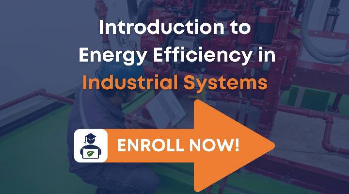 Arrow pointing to Energy Efficiency in Industrial Energy Systems Course