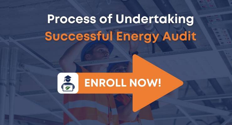 Arrow pointing to Commercial Energy Audit Process Course enrollment