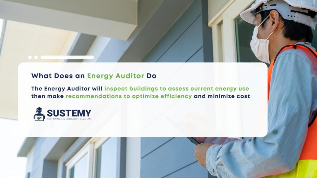 Infographic of the role of an energy auditor
