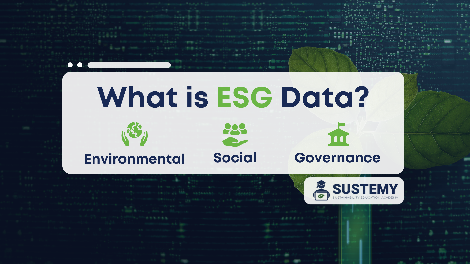 what is esg data (environmental, social and governance)